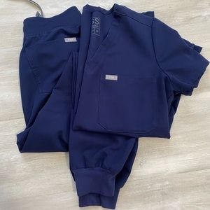 Navy XS Figs scrubs